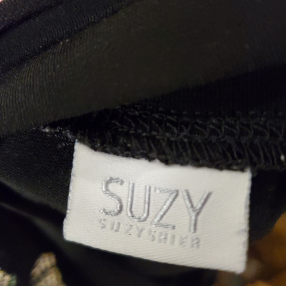 Suzy Shier Mesh Open Shoulder Top - Picture 4 of 6